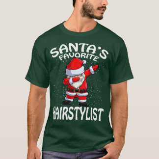 Camiseta Santas Favoritas Hairstylist Natal 1
