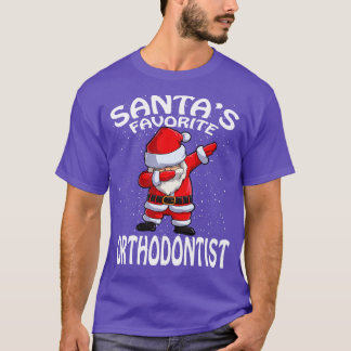 Camiseta Santas Favoritas Ortodontista Natal