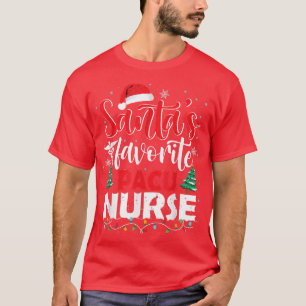 Camiseta Santas Favoritas Pacu Enfermeira de Natal Papais n