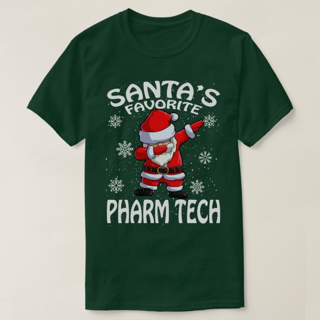 Camiseta Santas Favoritas Pharm Tech Natal (Frente do Design)