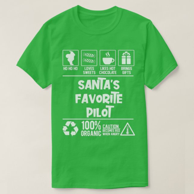 Camiseta Santas Favoritas Pilot Christmas HO (Frente do Design)