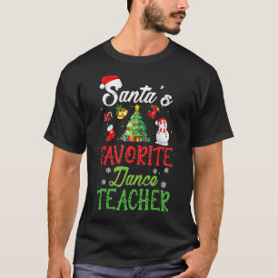 Camiseta Santas Favoritas Professora de Dança Encantada Árv