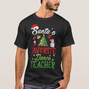 Camiseta Santas Favoritas Professora de Dança Encantada Árv