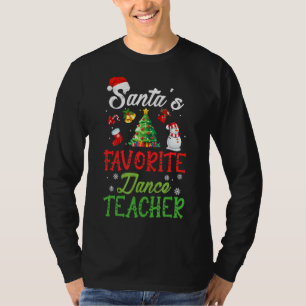 Camiseta Santas Favoritas Professora de Dança Encantada Árv