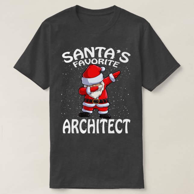 Camiseta Santas Favorite Arquiteto de Natal (Frente do Design)