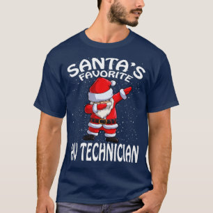Camiseta Santas Favorite Av Technician Natal