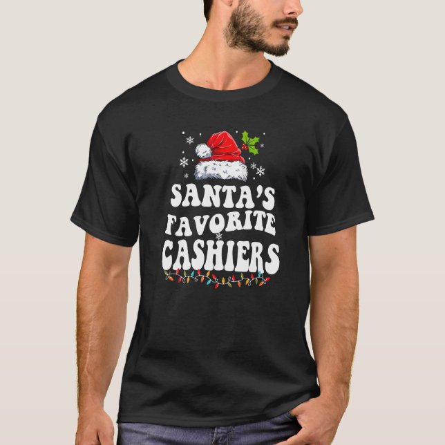 Camiseta Santa's Favorite Cashiers Christmas Cashiers (Frente)