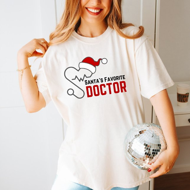 Camiseta Santa's Favorite Doctor Christmas T Shirt (Criador carregado)