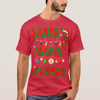 Camiseta Santas Favorite Drummer
