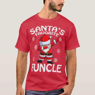 Camiseta Santas Favorite Funcle Natal