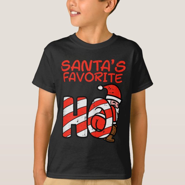 Camiseta Santas Favorite Funny Naughty Adult Christmas Xmas (Frente)