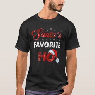 Camiseta Santa's Favorite Ho Funny Christmas
