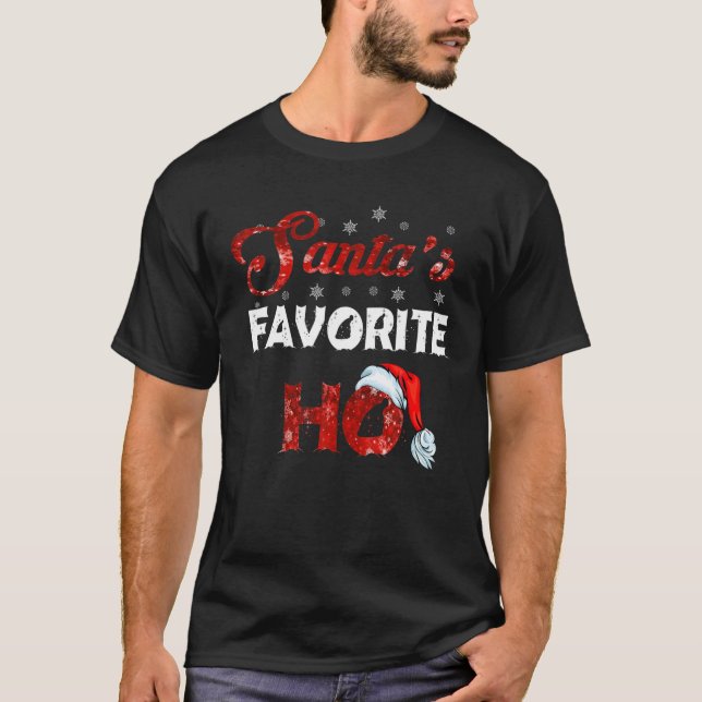 Camiseta Santa's Favorite Ho Funny Christmas (Frente)