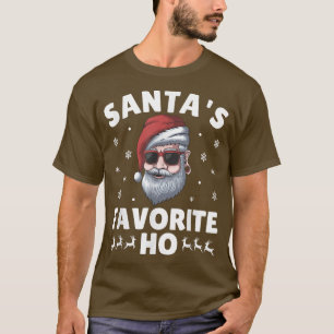 Camiseta Santa's Favorite Ho Funny Inappropriate Christmas