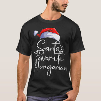 Camiseta Santa's Favorite Hungarian Funny Cute Christmas Hu
