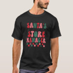 Camiseta Santas Favorite Store Manager Retro Groovy Christm<br><div class="desc">Gerente de Loja Favorita da Santas Retro Groovy Natal Premium</div>