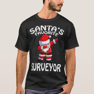 Camiseta Santas Favorite Surveyor Christmas