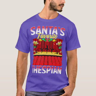 Camiseta Santas Favorite Thespian