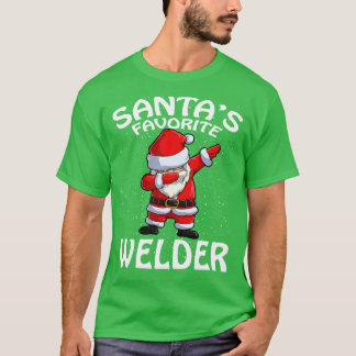 Camiseta Santas Favorite Welder Christmas