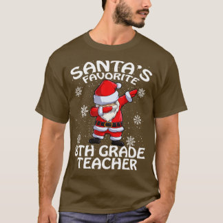Camiseta Santas Favorito 8º ano de Professores Natal