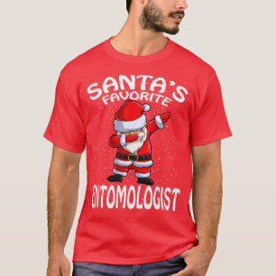 Camiseta Santas Favorito Entomologista Natal