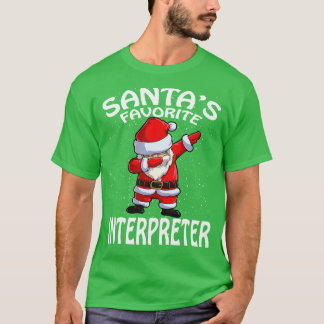 Camiseta Santas Favorito Intérprete Natal