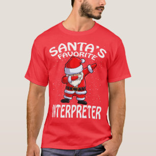 Camiseta Santas Favorito Intérprete Natal