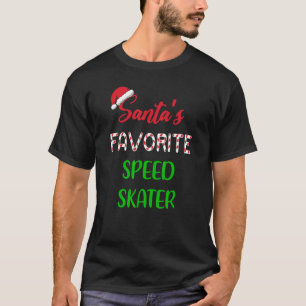 Camiseta Santas Favorito Velocidade do Patinador Chris Pati