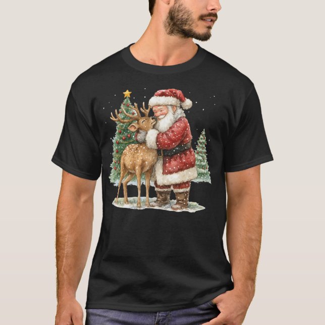 Camiseta Santa's Gentle Hug (Frente)