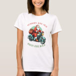 Camiseta Santas Joyride Motorcycle Christmas<br><div class="desc">Aumente o espírito de feriado com nosso Papai Noel Andando na design de motocicleta. Esta Rua alegre. Nick numa bicicleta adiciona um traço de entusiasmo ao Natal! Explore a nossa coleção de presentes e ideias decorativas únicas que trazem uma reviravolta divertida para a época festiva.</div>