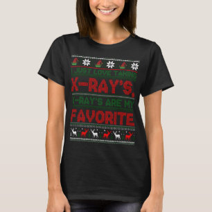 Camiseta Santas Radiology Elf - Natal XRay Tech Gift Ug