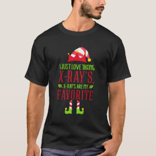 Camiseta Santas Radiology Elf Xray Tech Oferece presentes n