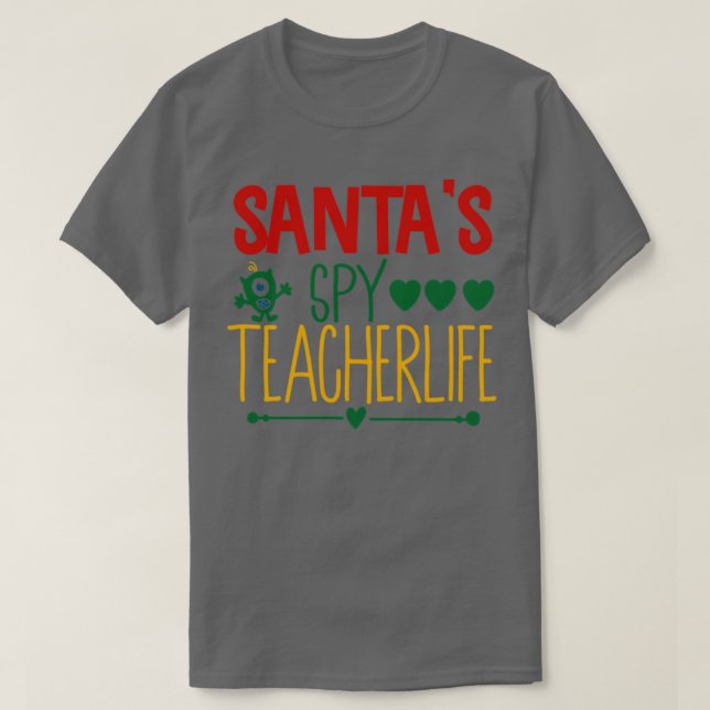 Camiseta santas spy teagherlife (Frente do Design)