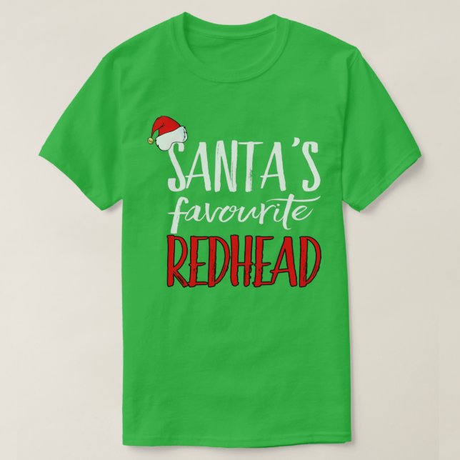 Camiseta SANTAx27S FAVORITE REDHEAD 4 (Frente do Design)