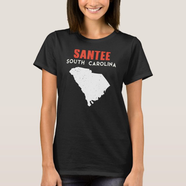 Camiseta Santee South Carolina USA State America Travel (Frente)