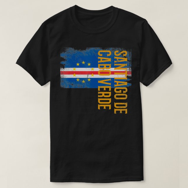 Camiseta Santiago de Cabo Verde Cabo Verde (Frente do Design)