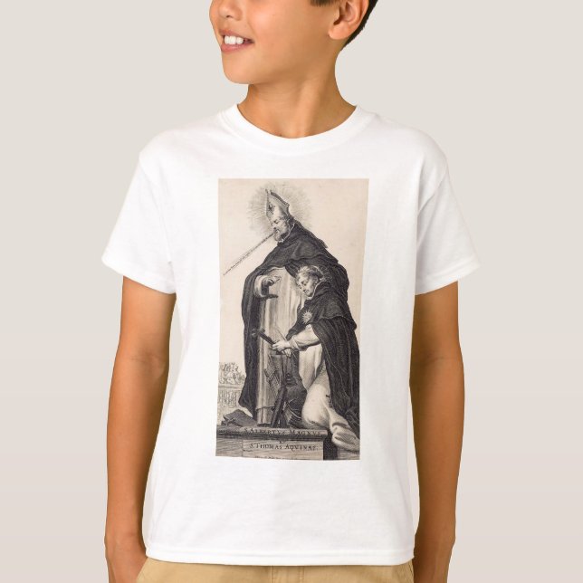 Camiseta Santo Albert o Excelente e santo Thomas Aquinas (Frente)