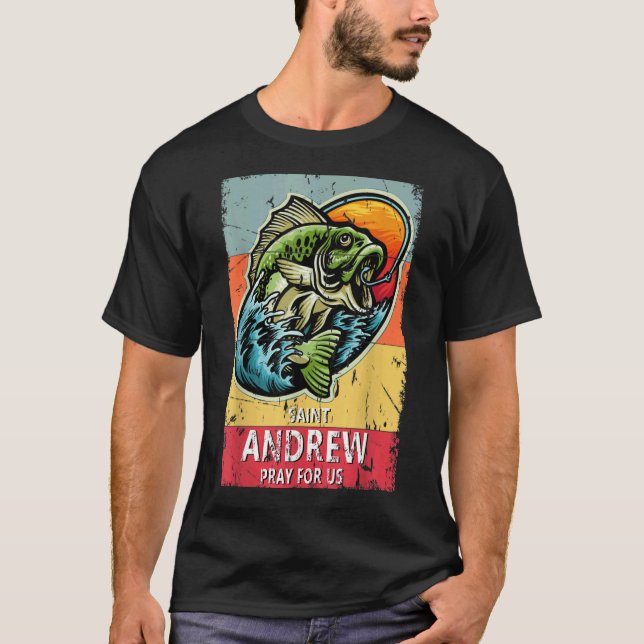 Camiseta Santo André Pescaria Padroeiro dos Pescadores Cató (Frente)