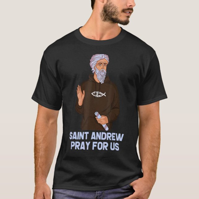 Camiseta Santo André Pescaria Padroeiro Dos Pescadores Cató (Frente)