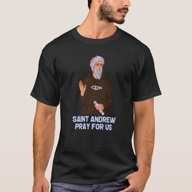 Camiseta Santo André Pescaria Padroeiro Dos Pescadores Cató (Frente)