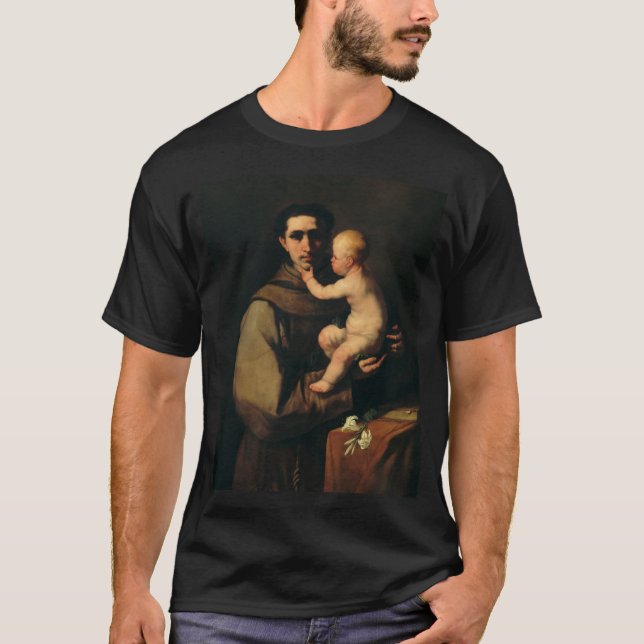 Camiseta Santo Anthony de Pádua por Luca Giordano (Frente)