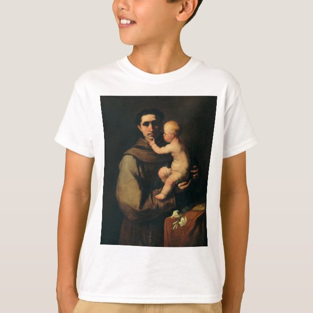 Camiseta Santo Anthony de Pádua por Luca Giordano (Frente)