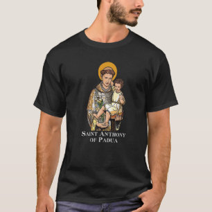 Camiseta Santo António de Pádua São Católico Vintage Infant