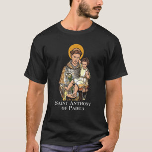 Camiseta Santo António de Pádua São Católico Vintage Infant