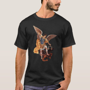 Camiseta Santo Arcanjo Miguel Católico Anjo nos defenda