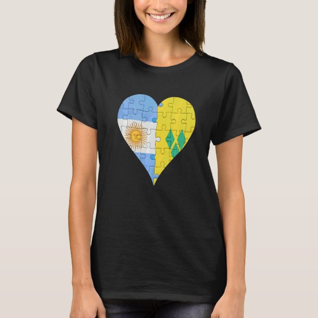 Camiseta Santo argentino Vincentian Flag Heart (Frente)