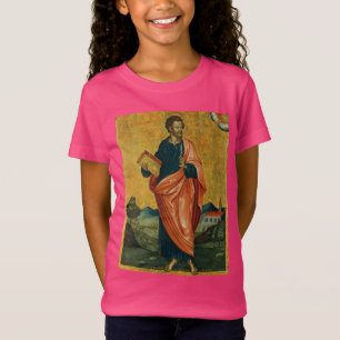 Camiseta Santo Bartholomew ícone ortodoxo do postle