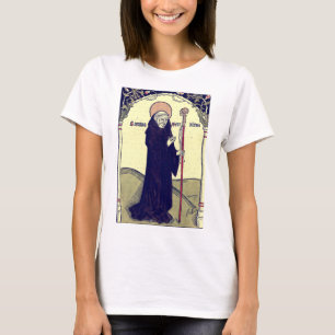 Camiseta Santo Bento de Nursia Abade Monte Cassino