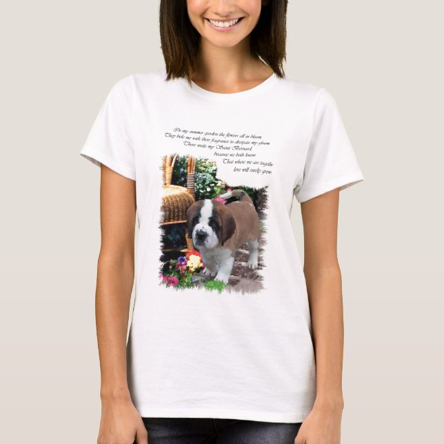 Camiseta Santo Bernard Art Gifts (Frente)