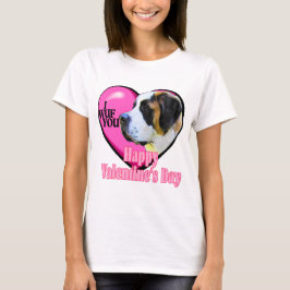 Camiseta Santo Bernard Dia de os namorados Gifts
